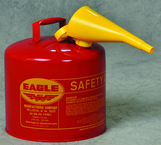 5 GAL TYPE I SAFETY CAN W/FUNNEL - First Tool & Supply