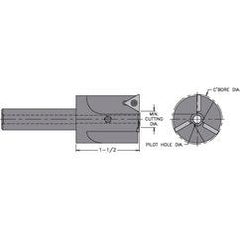 INCB-1.625-312S - 1-5/8" - Cutter Dia - Indexable Counterbore - First Tool & Supply