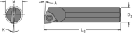 .563" Min - .500" SH - 6" OAL - Carbide Shank Boring Bar - First Tool & Supply