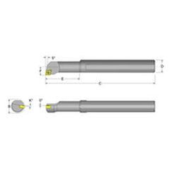 S10S-SCLPR-3 Right Hand 5/8 Shank Indexable Boring Bar - First Tool & Supply