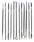 Swiss Pattern Needle File - 12 Pcs.; 6-1/2"; 0 Cut - First Tool & Supply