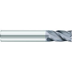 1/2 x 1/2 x 1 x 3 OAL .030 C/R 4 Flute Carbide End Mill - Round Shank-AlCrN Coated - First Tool & Supply