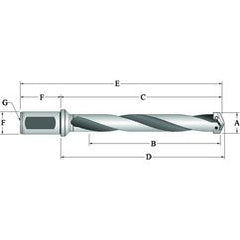 240Z0H-20FM Flanged T-A® Spade Blade Holder - Helical Flute- Series Z - First Tool & Supply