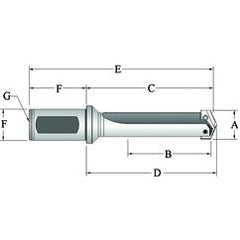 22040S-150F Spade Blade Holder - Straight Flute- Series 4 - First Tool & Supply