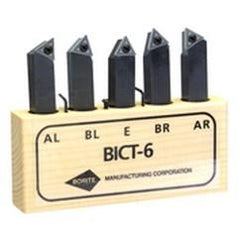 Style AR;AL.BR;BL;E 3/4x3/4" SH - Indexable Tool Bit Set - First Tool & Supply