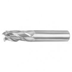 16mm Dia. x 92mm Overall Length 3-Flute Square End Solid Carbide SE End Mill-Round Shank-Center Cut-Uncoated - First Tool & Supply