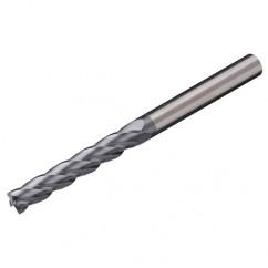 4mm Dia. x 75mm Overall Length 4-Flute Square End Solid Carbide SE End Mill-Round Shank-Center Cut-AlTiN - First Tool & Supply