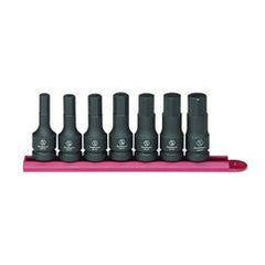 7PC IMPACT HEX SKT SET SAE 1/2" DR - First Tool & Supply