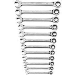 12PC OPEN END RATCHETING WRENCH SET - First Tool & Supply