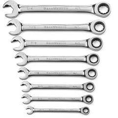 8PC OPEN END RATCHETING WRENCH SET - First Tool & Supply