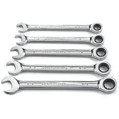 5PC COMBINATION RATCHETING WRENCH - First Tool & Supply