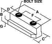 1/2-13 (B210) Jaw Nut - #JN-82-A - For B210 Chucks - First Tool & Supply