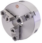 5" 3 Jaw Self Centering Scroll Chuck; Flatback; Steel Body; Top Reversible Jaw - First Tool & Supply