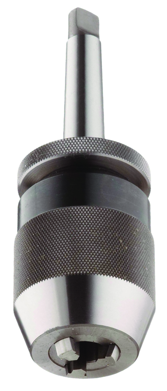 1/32 - 1/2'' Capacity - 2 MT Shank - Keyless Drill Chuck with Integral Shank - First Tool & Supply