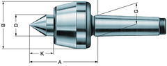 3MT Revolving Tailstock Standard - Live Center - First Tool & Supply