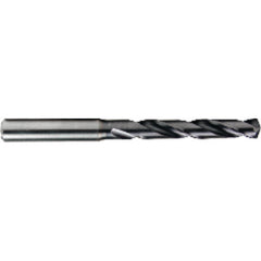 2.1 mm Dia. × 3 mm Shank × 18 mm Flute Length × 50 mm OAL, TiAlN, 2xD Flute, Solid Carbide Drill - First Tool & Supply