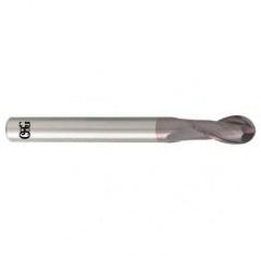 8mm Dia. - 100mm OAL - Carbide - Ball End HP End Mill-2 FL - First Tool & Supply