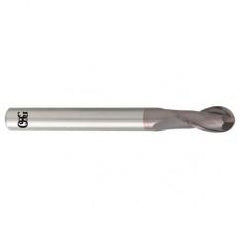 1/8" Dia. - 3" OAL - Carbide - Ball End HP End Mill-2 FL - First Tool & Supply