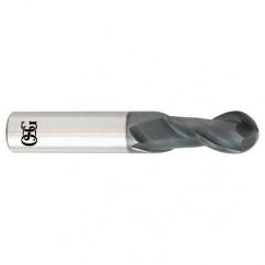 9/32 x 5/16 x 3/4 x 2-1/2 2Fl Carbide Ball OSG HY-PRO® CARB End Mill-TiALN - First Tool & Supply