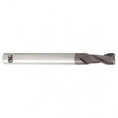 3/4 Dia. x 4 Overall Length 2-Flute .125 C/R Solid Carbide SE End Mill-Round Shank-Center Cutting-TiALN - First Tool & Supply