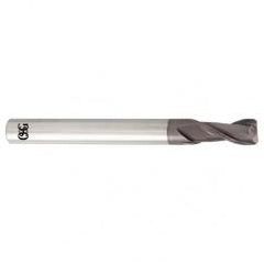 5/8 Dia. x 3-1/2 Overall Length 2-Flute .090 C/R Solid Carbide SE End Mill-Round Shank-Center Cutting-TiALN - First Tool & Supply