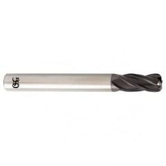 1/4 Dia. x 2-1/2 Overall Length 4-Flute .020 C/R Solid Carbide SE End Mill-Round Shank-Center Cutting-TiALN - First Tool & Supply