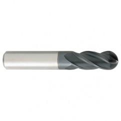 5/8" Dia. - 3-1/2" OAL - Carbide - Ball End HP End Mill-4 FL - First Tool & Supply