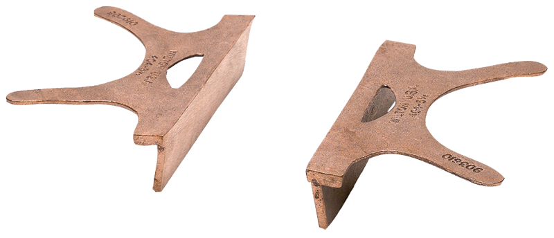 404-4.5, Copper Jaw Caps, 4-1/2" Jaw Width - First Tool & Supply