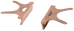 404-4.5, Copper Jaw Caps, 4-1/2" Jaw Width - First Tool & Supply