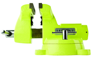 1560, High-Visibility Safety Vise, 6" Jaw Width, 5-3/4" Jaw Opening - First Tool & Supply