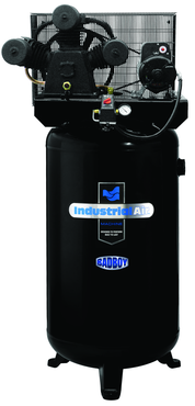 80 Gal. Single Stage Air Compressor, Vertical, Super Hi-Flo, 155 PSI - First Tool & Supply