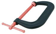 406-P, 400-P Series C-Clamp, 0" - 6-1/16" Jaw Opening, 4-1/8" Throat Depth - First Tool & Supply