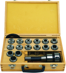 CCS-1 Mill Chuck with Collet Set and Carry case; R8 Shank; 1/8" to 1" Capacity - First Tool & Supply