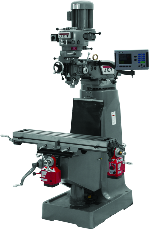 JTM-2 Mill With 3-Axis ACU-RITE 200S DRO (Quill) With X and Y-Axis Powerfeeds - First Tool & Supply