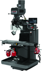 JTM-949EVS Mill With 3-Axis Newall DP700 DRO (Quill) With X-Axis Powerfeed and Air Powered Draw Bar - First Tool & Supply