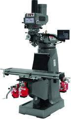 JTM-4VS-1 Mill With 3-Axis Newall DP700 DRO (Quill) With X, Y and Z-Axis Powerfeeds and Power Draw Bar - First Tool & Supply