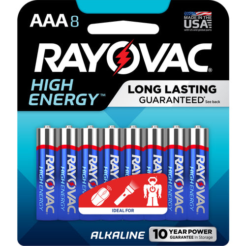 AAA High Energy Alkaline Batt-8Pk - First Tool & Supply