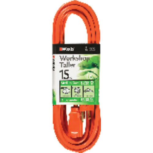 Extension Cord - 15' Medium Duty 1-Outlet (Outdoor Style) - First Tool & Supply