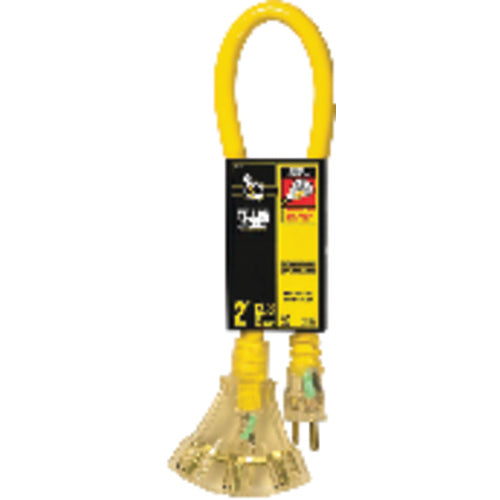 Extension Cord - 2' Extra HD 3-Outlet (Powerlite) - First Tool & Supply