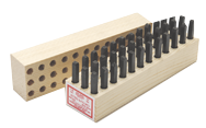 Young Bros Figure & Letter Stamps -- 1/2'' Type Size-Machine Made-36 Pieces per Set - First Tool & Supply