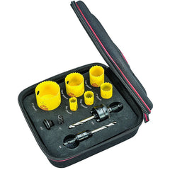 KFC06041-N Hole Saw Kit FCH Electricians Kit C W/ 6 Hole Saws & 4 Accessories - Exact Industrial Supply