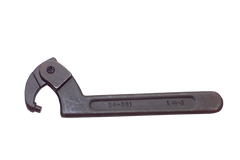 1-1/4 to 3'' Dia. Capacity - 7-1/2'' OAL - Adjustable Pin Spanner Wrench - First Tool & Supply