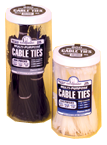 Cable Ties in a Jar - Natural Nylon-4; 7.5; 11" Long - First Tool & Supply