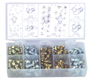 385 Pc. Grease Fitting Assortment - First Tool & Supply