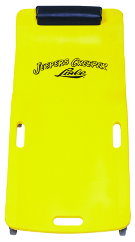 Low Profile Plastic Creeper - Body-fitting Design - Yellow - First Tool & Supply