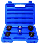 5T Hydraulic Flat Body Cylinder Kit with various height magnetic adapters in Carrying Case - First Tool & Supply