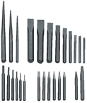 27 Piece Punch & Chisel Set -- #PC27; 3/32 to 1/2 Punches; 1/4 to 1-1/8 Chisels - First Tool & Supply