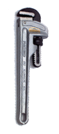 3" Pipe Capacity - 24" OAL - Aluminum Pipe Wrench - First Tool & Supply