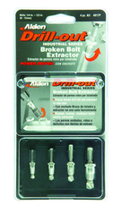 #4017P; Removes 1/4 - 1/2" SAE Screws; 4 Piece Drill-Out - Screw Extractor - First Tool & Supply