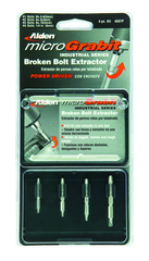 #4507P; Removes #4 to #16 Screws; 4 Piece Micro Grabit - Screw Extractor - First Tool & Supply